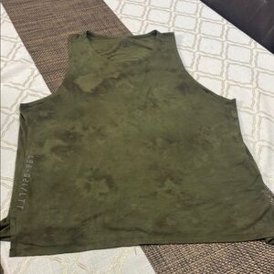 lululemon athletica Green High-Neck Tank Top